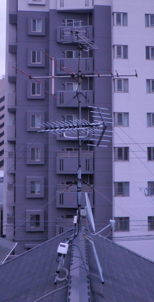 名古屋　地デジ　BSアンテナ取付設置工事画像