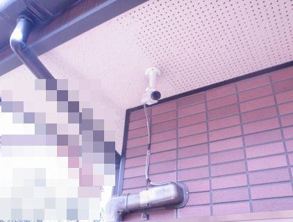 名古屋　防犯カメラ取付工事画像