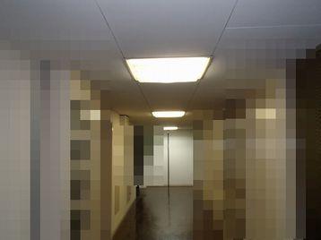 名古屋　ビル廊下照明器具不点調査修理工事画像