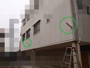愛知県名古屋市 店舗駐車場灯照明器具新規取付設置工事画像
