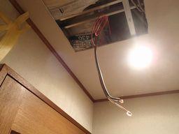 愛知県名古屋市 マンション浴室換気乾燥暖房機電源配線工事画像