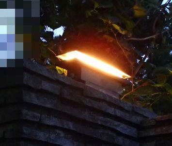 愛知県名古屋市 戸建て住宅門柱灯照明器具取替え交換工事画像