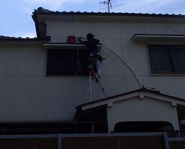 愛知県名古屋市　戸建て住宅ルームエアコン新規取付設置工事画像