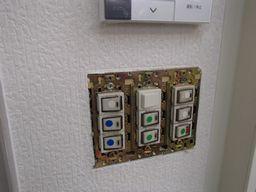 愛知県名古屋市 事務所照明器具スイッチ切り分け配線工事画像
