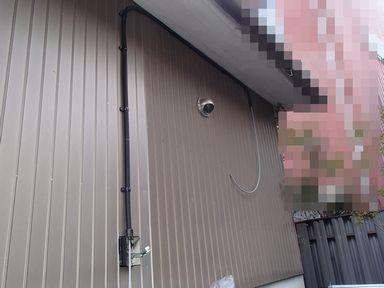 愛知県名古屋市 戸建て住宅外部エクステリアLED照明器具新規取付配管工事画像