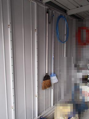 愛知県名古屋市 バイク小屋倉庫照明スイッチコンセント配線配管取付設置工事画像
