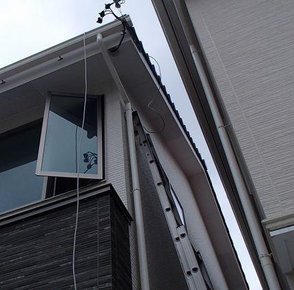 愛知県名古屋市 新築戸建て住宅 平面地デジアンテナ取付設置工事画像