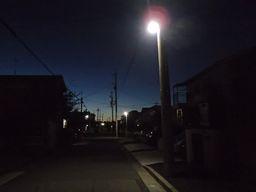 愛知県名古屋市 町内会LED防犯街路灯取替え交換工事画像