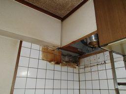 愛知県名古屋市 マンションアパート浅型キッチンレンジフード取替え交換工事画像