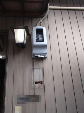愛知県名古屋市 契約容量増設 単相2線式変更 引込み電線 配管配線 分電盤取替え交換取付け工事画像