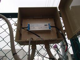 愛知県名古屋市 電気工事応援 防犯監視カメラ取付け設置工事画像