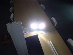 愛知県名古屋市 テナント事務所ビル事務所内蛍光灯照明器具用安定器取替え交換工事画像