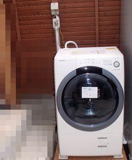 愛知県名古屋市 ななめドラム式全自動洗濯機 家電販売 搬入設置 電源配線工事画像
