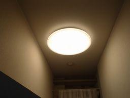 愛知県名古屋市 マンション寝室居室LEDシーリングライト照明器具取替え交換工事画像