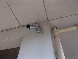 愛知県名古屋市 電気工事現場応援 防犯監視カメラ取付設置工事画像