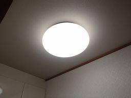 愛知県名古屋市 戸建て住宅洗面室LED照明器具取替え交換工事画像