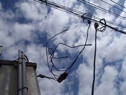愛知県名古屋市 契約容量増設 単相2線式変更 引込み電線 配管配線工事
画像