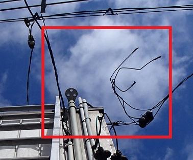 愛知県名古屋市 契約容量増設 単相2線式変更 引込み電線 配管配線工事
画像
