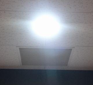 愛知県名古屋市 テナント事務所ビル共用廊下LEDダウンライト照明器具取替え交換工事画像
