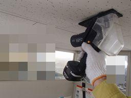 愛知県名古屋市 事務所 喫煙室換気扇新規取付設置工事画像