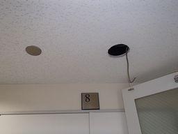 愛知県名古屋市 テナント事務所ビル共用廊下灯LEDダウンライト取替え交換工事画像