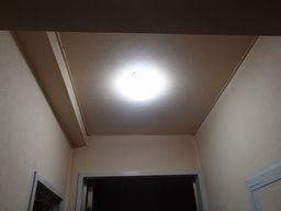 愛知県名古屋市 マンションアパート 洗面脱衣室 LEDシーリングライト照明器具取替え交換工事画像