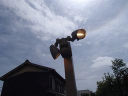 愛知県名古屋市 戸建て住宅 LED防犯センサーライト照明器具取付け設置移設取替え交換工事画像