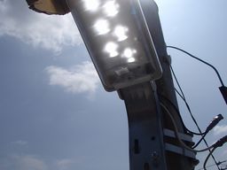 愛知県名古屋市 貸駐車場 LED防犯灯照明器具取替え交換新規取付設置工事画像