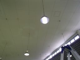 愛知県名古屋市 整備工場 倉庫 蛍光水銀灯ランプ 球替え交換取替え工事画像