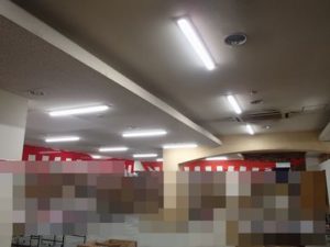 愛知県名古屋市 物流倉庫 蛍光灯LED照明器具取替え交換工事画像