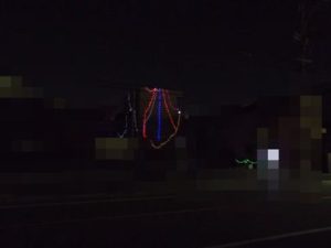 愛知県名古屋市 LEDイルミネーション取付設置工事画像