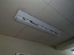 愛知県名古屋市 テナント事務所ビル 事務所内天井富士型LED照明器具取替え交換工事画像