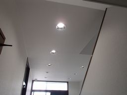 愛知県名古屋市 テナント事務所ビル 共用廊下階段トイレ灯 LEDダウンライト取替え交換工事画像