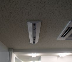 愛知県名古屋市 テナント事務所ビル 貸テナント LEDベースライト照明器具取替え交換工事画像
