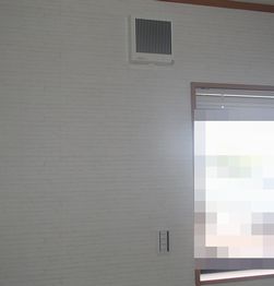 愛知県名古屋市 戸建て住宅 洋室 雑ガスセンダー付パイプファン換気扇新規取付設置工事画像