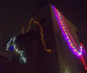 愛知県名古屋市 戸建て住宅 LEDイルミネーション 設置取付け交換工事画像